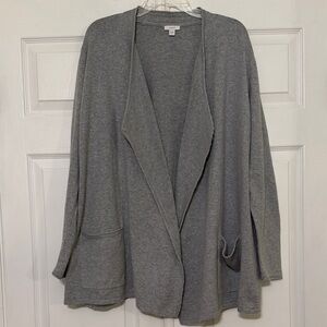 J Jill Pure Jill Cashmere Open Front Cardigan